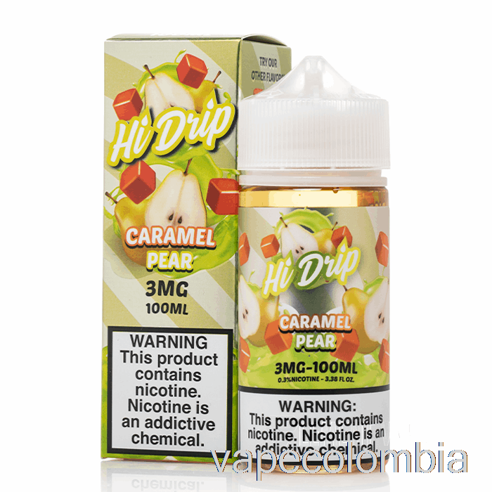 Vape Kit Completo Caramel Pear - E-líquidos De Alto Goteo - 100ml 0mg